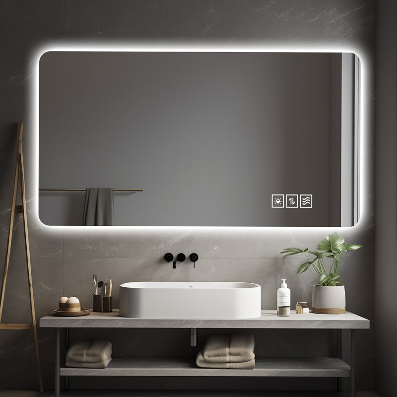 Miroir mural à DEL pour l'intérieur