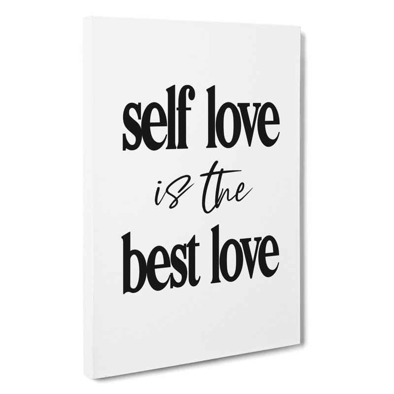Self Love - Wrapped Canvas Print, 60cm H x 40cm W x 3cm D