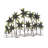 Metal Indoor Outdoor Palm Tree Green Wall Decor