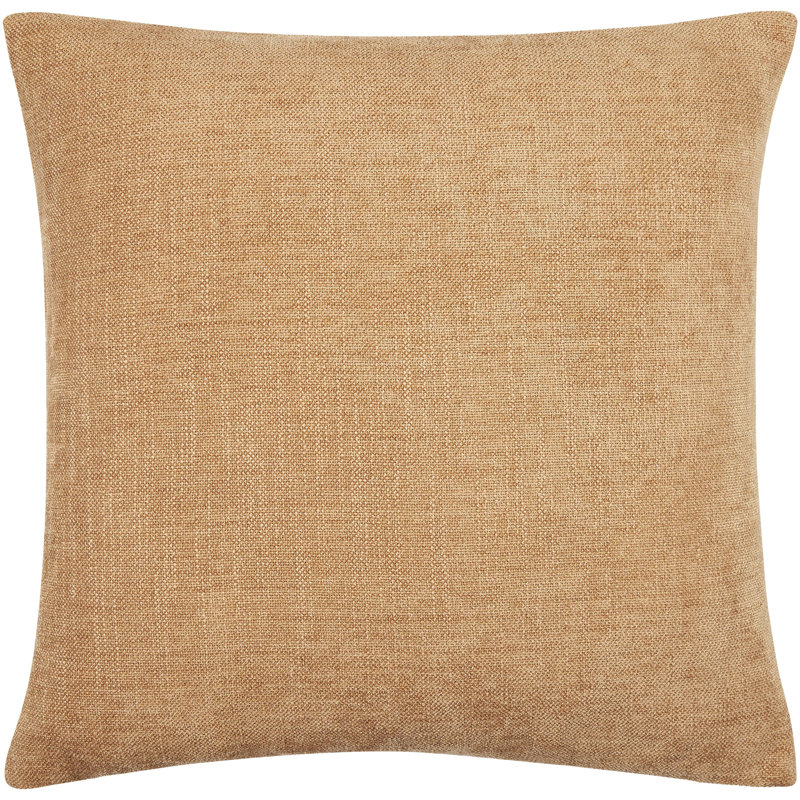 Puako Accent Pillow, H 20 po x l 20 po, Brun clair, Mélange de duvet