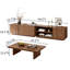 Ensemble de table de salon brun