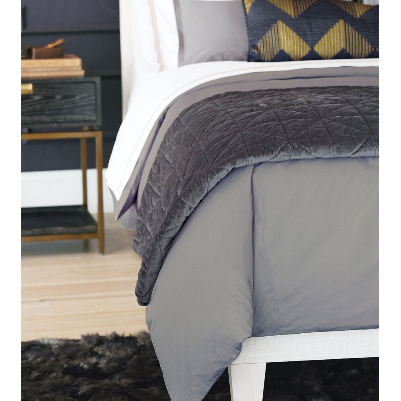 Housse de couette en coton Vail, Housse de couette pour grand lit, Chiné