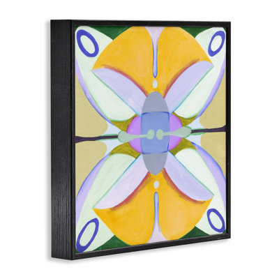Warm Revival Kaleidoscope Framed Giclee, design by Melissa Wang