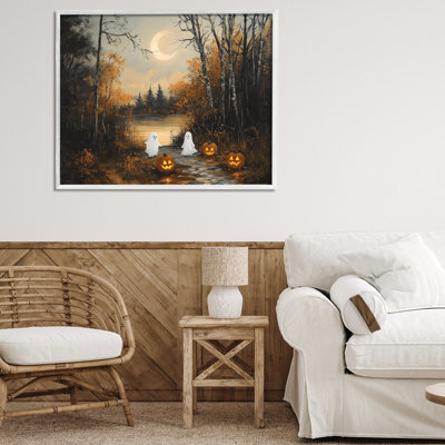 Autumn Ghosts at Lake Framed Giclee, design by Arlington Prints