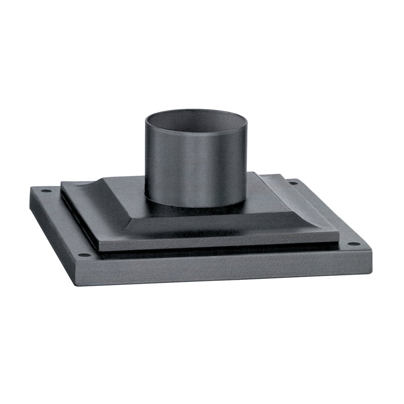 Round Pier Mount, Weathered Zinc