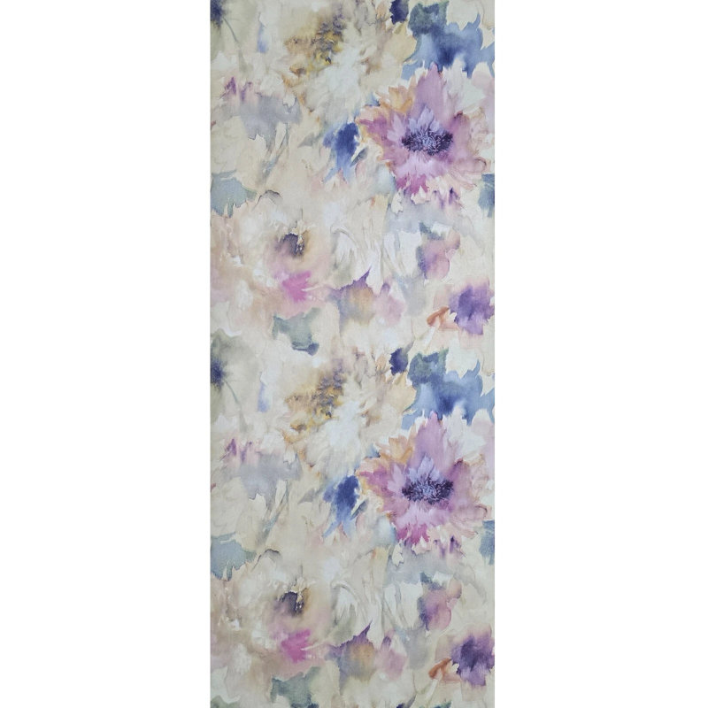 Papier peint fleurs aquarelles pastel