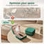 Travel Jewellery Box With Mirror - Emerald Green Plush Vel...