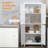 72" Freestanding 4-Door Kitchen Pantry