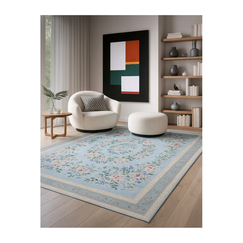 Tapis tissé crème Mosso, 2'4" x 3'11"