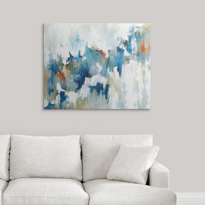 « color chute », reproduction d’art, H 38 po x l 48 po x P 1,5 po, Toile