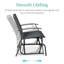 Fauteuil oscillant d'extérieur en métal Nethuki-1977410478