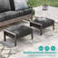 Canapé 3 pièces avec table d'appoint, canapé de conversation pour patio-108198518