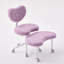 Fauteuil de méditation artificiel en poils de lapin plus, fauteuil à pattes croisées avec roulettes, fauteuil TDAH, fauteuil de bureau Criss-1705847753