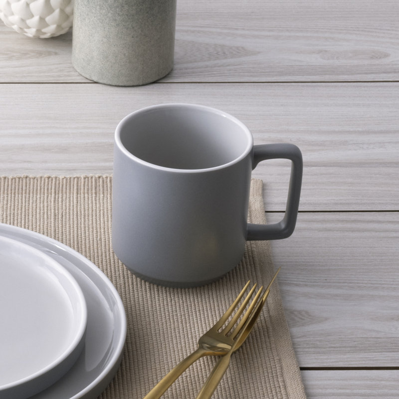 Noritake ColorTrio Stax Mug, 16 oz., Gray