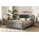 Lit plateforme tapissier Krecic