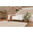 Lyndes Modern Upholstered Boucle Storage Benchn With Pillows And And Solid Wood Legs