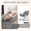 Chaise berçante d'extérieur surdimensionnée 2 pièces avec coussin Papasan-228153146-211016393