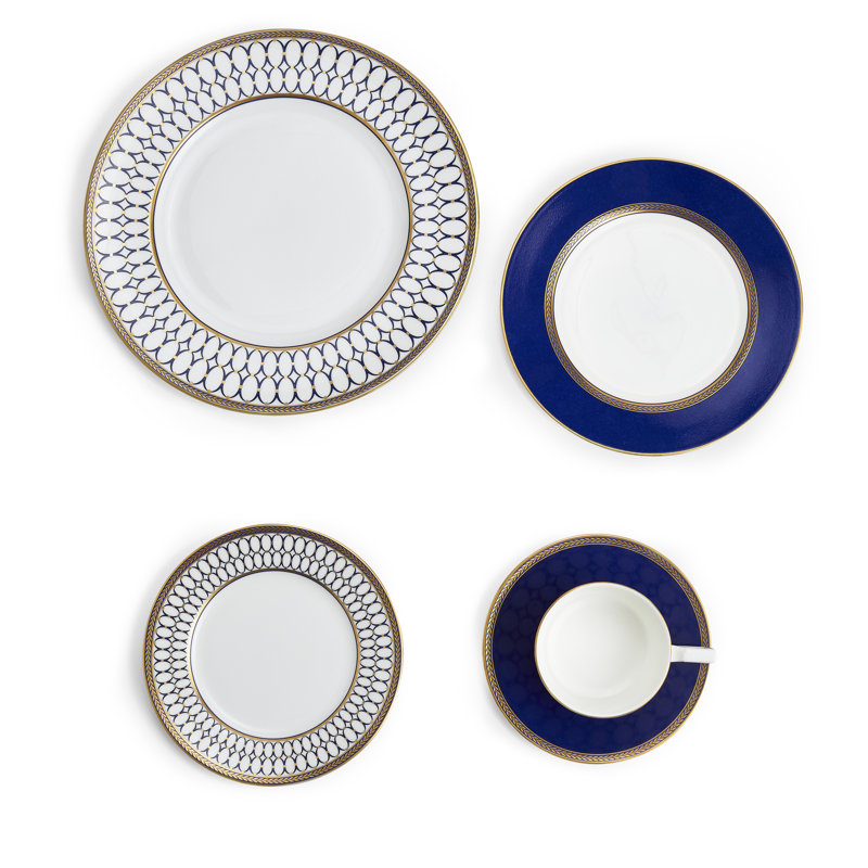 Wedgwood Renaissance Gold 5 Piece Place Setting