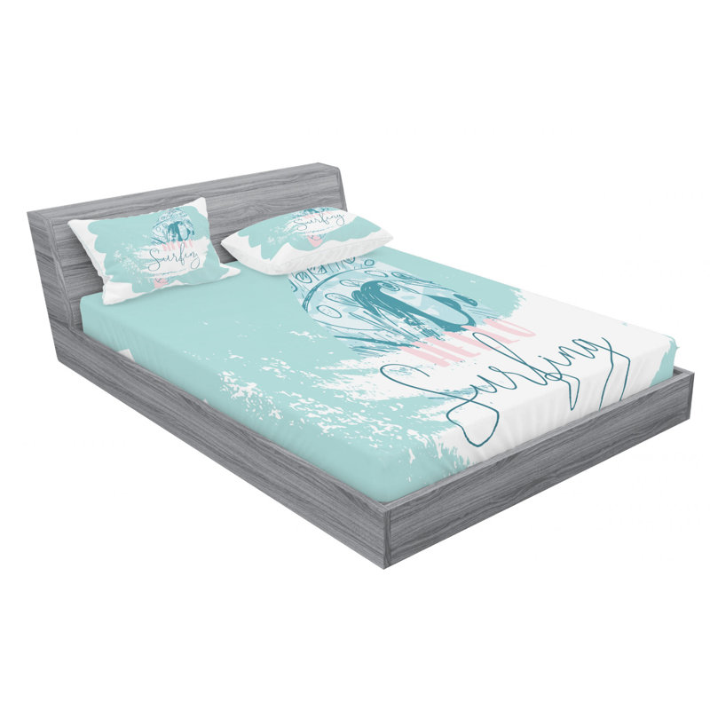 Microfiber Sheet Set, Queen Sheet Set with Fitted Sheet