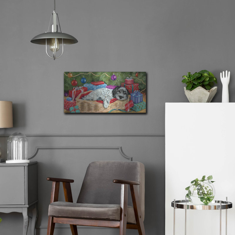 The Holiday Aisle® «The Night Avant Christmas» par Janet Pidoux, art mural en métal, H 12 po x l 24 po
