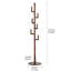 Portemanteau en bois pour la chambre à coucher, cintre créatif avec plusieurs crochets, organisateur de vêtements compact pour le bureau à domicile