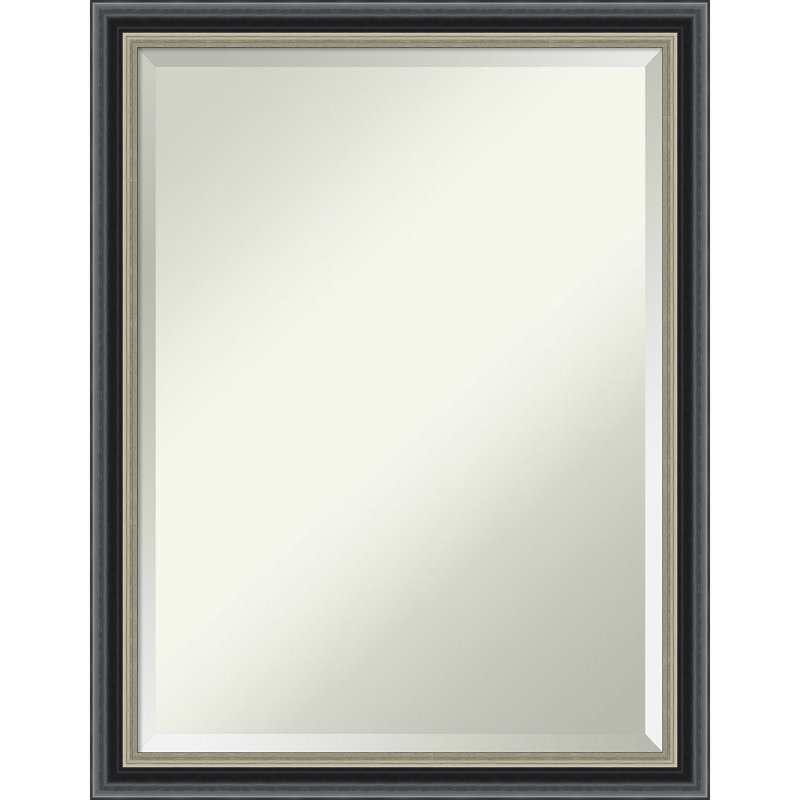 Camilya Solid Wood Rectangle Wall Mirror, 26.75" x 20.75"