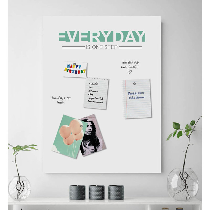 Magnetic Glass Photo Memo Board