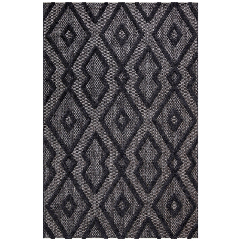Adalayde Rectangle Geometric Indoor / Outdoor Area Rug, Rectangle 80 x 150cm