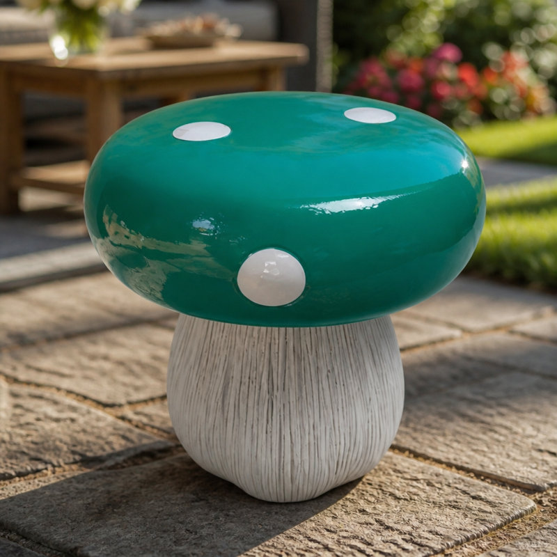Statue tabouret Mushroom, Vert