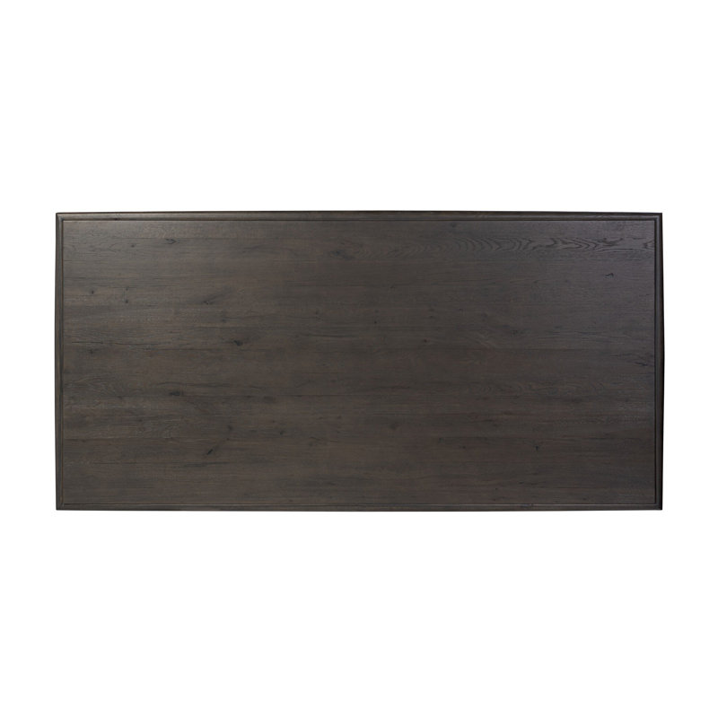 Glenview Dining Table, Smoked Black Oak