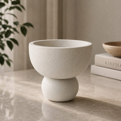 Kylix - Sandstone Decorative Bowl | Tabletop Accent, Small