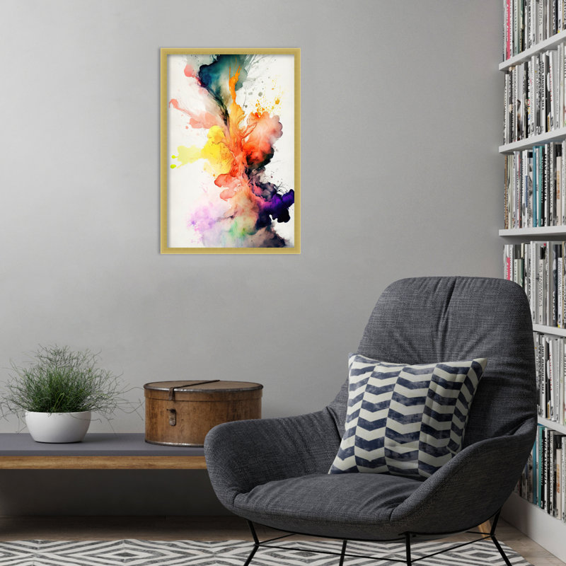 Impression sur bois encadrée «Mesmerize Abstraction» par Skegness, H 25 po x l 17 po