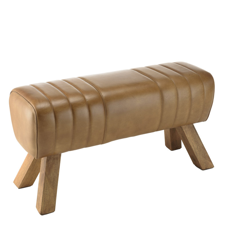 Alphon Leather Upholstered Bench