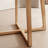 Round sintered stone solid wood dining table set-105623417