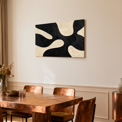 «Abstract Organic Shapes», ensemble de 1 reproduction d'art sur toile tendue sur toile