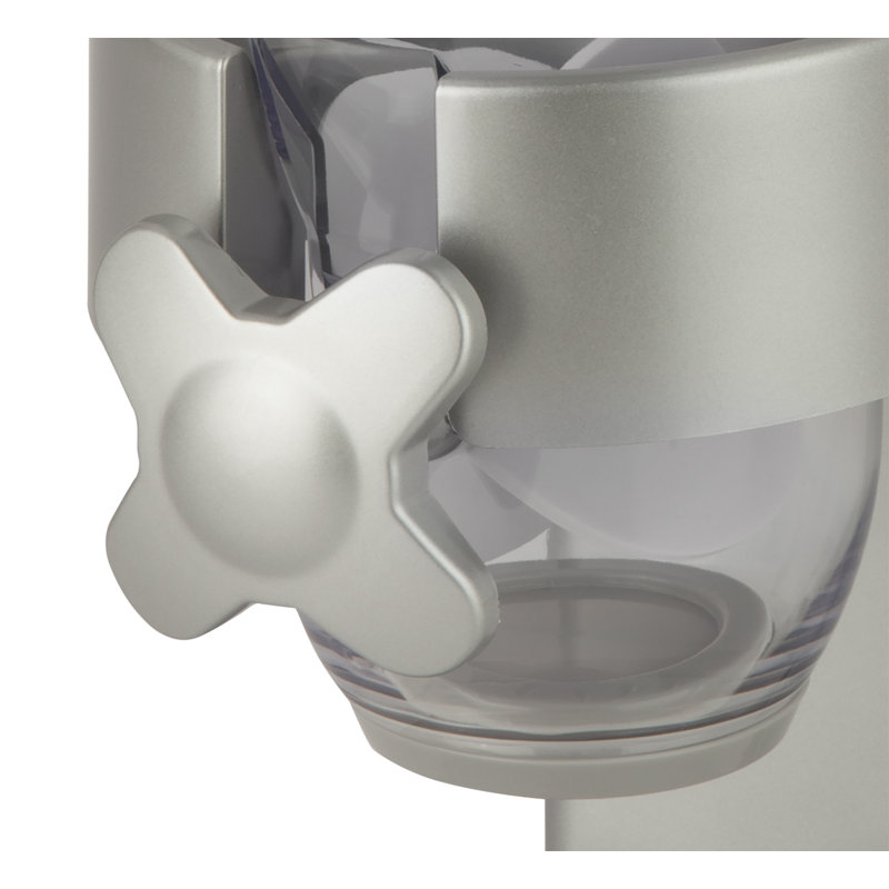 Silver Chrome Single Food Dispenser with BPA-Free Finish