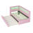 Upholstered Twin Size Platform Bed with USB Ports and LED Belt, With Trundle-105490366