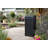 Keter Baltimore 39 Gallon Manual Lift Waste And Recycling Trash Bin With Drip Tray Made of Durable Weather-resistant Resin - Black-29557308