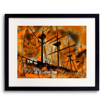 Pirate Ship Print by Leonard Askowitz