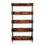 5-Tier Industrial Bookshelf, 57" Rustic Brown Etagere Bookcase with Metal Frame for Home Office and Living Room