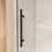44 - 48" W X 76" H Sliding Shower Door With 5/16"  8Mm  Clear Tempered Glass, Stainless Steel Frame, Matte Black Adjustable Width, Reversible Installation, Excellent Waterproof Performance, Hardware,