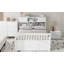 Structure de lit plateforme avec tablettes et tablettes de rangement Christiano-1338684265