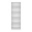 Bookcase 4-Shelves Benzoni, Office, Matt Grey / White-136390901
