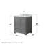Ensemble de meuble-lavabo simple 30 po Deborah-40064578-61124057