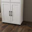 Armoire de rangement polyvalente à deux portes avec tablettes réglables