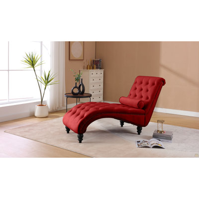 Classical Velvet Recliner Chair With Button Tufting & Silver Nailhead Trim - Vintage Style Lounge Armchair With Solid Wood Frame For Living Room, Study, Bedroom