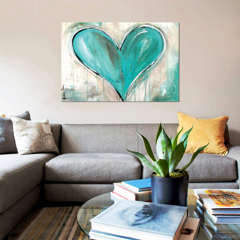 «Tell Me When» par Kami Lerner, impression sur toile tendue, H 18 po x l 26 po x P 1,5 po, Toile tendue, Pas de tapis