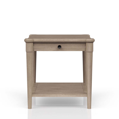 Elegant End Table with Storage Shelf-Modern Design for Living Room,Bedroom,or Office