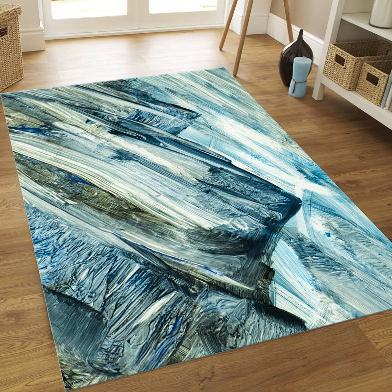 Chic Floral Pattern With Pile Soft Type Printed Rug Perfect for Accentuating Any Room's Aesthetic, Rectangle 3'3" x 6'7"