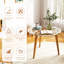 Petit plateau de table en verre, 20 po x 20 po, verre trempé transparent, peu encombrant pour la table d'appoint / d'appoint et le petit appartement-1050638463